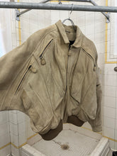 Load image into Gallery viewer, 1980s Vintage American Designer Suede Leather Cargo Bomber Jacket - Size XL