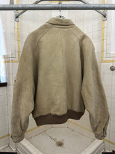 Load image into Gallery viewer, 1980s Vintage American Designer Suede Leather Cargo Bomber Jacket - Size XL