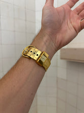 Load image into Gallery viewer, 1980s Vintage Tokio Kumagai Gold Metal Belted Watch - Size OS