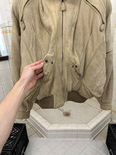 Load image into Gallery viewer, 1980s Vintage American Designer Suede Leather Cargo Bomber Jacket - Size XL