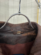 Load image into Gallery viewer, 1980s Vintage American Designer Leather Cargo Bomber Jacket - Size L