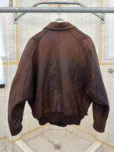 Load image into Gallery viewer, 1980s Vintage American Designer Leather Cargo Bomber Jacket - Size L