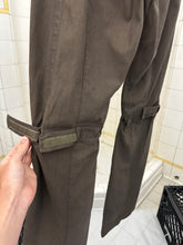 Load image into Gallery viewer, 2000s Burberry Prorsum Light Cotton Biker Pants with Adjustable Knee Straps - Size S