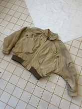 Load image into Gallery viewer, 1980s Vintage American Designer Suede Leather Cargo Bomber Jacket - Size XL