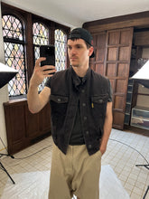 Load image into Gallery viewer, 1990s Armani Lightly Padded Cotton Vest with Belt Loops - Size M