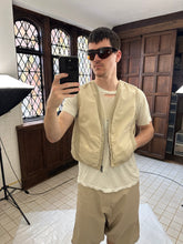 Load image into Gallery viewer, 1990s Armani Cotton Racer Vest with Back Cargo Pocket - Size M