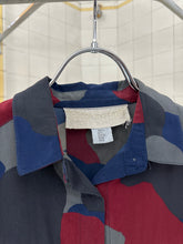 Load image into Gallery viewer, 1980s Claude Montana Silk Camo Shirt with Back Pleat - Size S