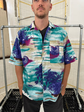 Load image into Gallery viewer, 1980s Claude Montana Pleated Hawaiian Shirt - Size XL