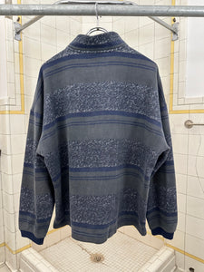 1980s Armani Graphic Quarter Zip Pullover - Size L