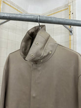 Load image into Gallery viewer, 2000s Burberry Prorsum Leather Mac Coat with Bungee Collar - Size XL