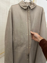 Load image into Gallery viewer, 2000s Burberry Prorsum Leather Mac Coat with Bungee Collar - Size XL