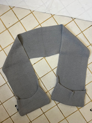1990s Armani Knitted Pocket Scarf - Size OS