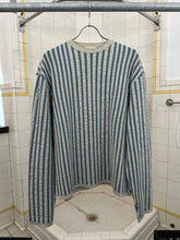 Load image into Gallery viewer, 2000s Burberry Prorsum Skrinkage Knit Striped Shirt - Size L
