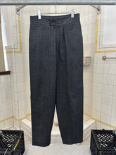 Load image into Gallery viewer, 1980s Claude Montana Denim Trousers with Off Center Metal Clasp Closure - Size M