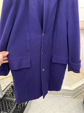 Load image into Gallery viewer, 1980s Claude Montana Purple Hooded Wool Coat - Size M