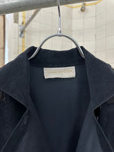 Load image into Gallery viewer, 1980s Claude Montana Black Light Corduroy Blouson with Leather Shoulder Detailing - Size S