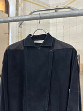Load image into Gallery viewer, 1980s Claude Montana Black Light Corduroy Blouson with Leather Shoulder Detailing - Size S