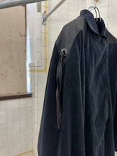 Load image into Gallery viewer, 1980s Claude Montana Black Light Corduroy Blouson with Leather Shoulder Detailing - Size S