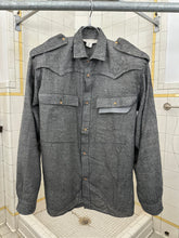 Load image into Gallery viewer, 1980s Claude Montana Heather Wool Western Shirt with Shoulderpads - Size L