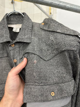 Load image into Gallery viewer, 1980s Claude Montana Heather Wool Western Shirt with Shoulderpads - Size L