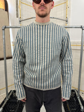 Load image into Gallery viewer, 2000s Burberry Prorsum Skrinkage Knit Striped Shirt - Size L