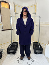 Load image into Gallery viewer, 1980s Claude Montana Purple Hooded Wool Coat - Size M