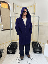 Load image into Gallery viewer, 1980s Claude Montana Purple Hooded Wool Coat - Size M