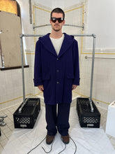 Load image into Gallery viewer, 1980s Claude Montana Purple Hooded Wool Coat - Size M