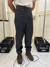 Load image into Gallery viewer, 1980s Claude Montana Denim Trousers with Off Center Metal Clasp Closure - Size M
