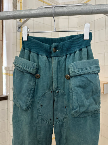 1980s Ball Sweatpants with Layered Cargo Pockets - Size S