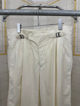 Load image into Gallery viewer, 1980s Ball Light Cotton Pleated Trousers with Waist Cinch Detail - Size M