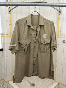 1980s Ball Cargo Shirt with Hidden Top Closure - Size M