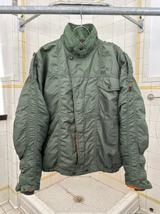 1980s Ball Paneled Bomber Jacket with Snap Button Epaulets - Size M