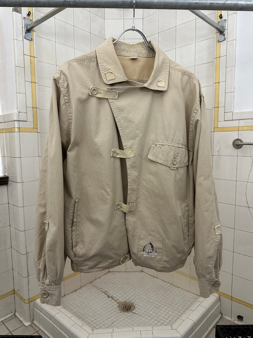 1980s Ball Light Ripstop Jacket with Canvas Trim Detailing - Size L