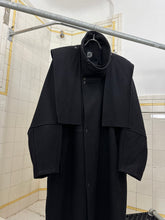 Load image into Gallery viewer, 1980s Parachute Long Wool Coat with Removable Shoulder Panel and Belt - Size L
