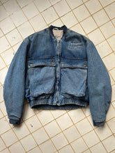 Load image into Gallery viewer, 1980s Katharine Hamnett Padded Denim Cargo Jacket - Size L