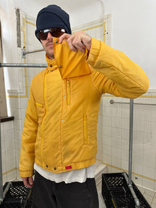 1980s Ball Padded Nylon Jacket with Stowaway Zipper Pocket - Size M