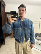 Load image into Gallery viewer, 1980s Katharine Hamnett Padded Denim Cargo Jacket - Size L