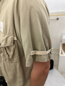 1980s Ball Cargo Shirt with Hidden Top Closure - Size M