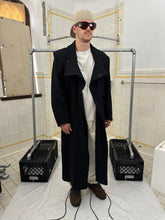 Load image into Gallery viewer, 1980s Parachute Long Wool Coat with Removable Shoulder Panel and Belt - Size L