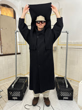 Load image into Gallery viewer, 1980s Parachute Long Wool Coat with Removable Shoulder Panel and Belt - Size L