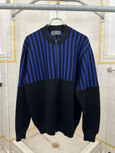 Load image into Gallery viewer, 1980s Claude Montana Zippered Wool Jacquard Knit Shirt - Size M