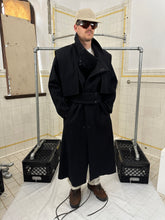 Load image into Gallery viewer, 1980s Parachute Long Wool Coat with Removable Shoulder Panel and Belt - Size L