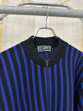 Load image into Gallery viewer, 1980s Claude Montana Zippered Wool Jacquard Knit Shirt - Size M
