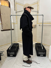 Load image into Gallery viewer, 1980s Parachute Long Wool Coat with Removable Shoulder Panel and Belt - Size L