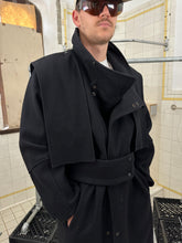 Load image into Gallery viewer, 1980s Parachute Long Wool Coat with Removable Shoulder Panel and Belt - Size L