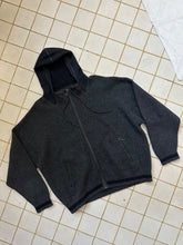 Load image into Gallery viewer, 2000s Marithe Francois Girbaud Zippered Wool Hoodie with Fleece Hood - Size XL
