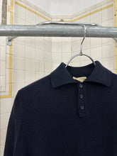 Load image into Gallery viewer, 2000s Roberto Menichetti Navy Quarter Button Up Sweater -Size M