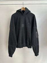 Load image into Gallery viewer, Constant Practice x J. Taverniti Black Garment Dyed Hoodie with Silk Piping