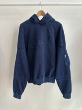 Load image into Gallery viewer, Constant Practice x J. Taverniti Indigo Garment Dyed Hoodie with Silk Piping